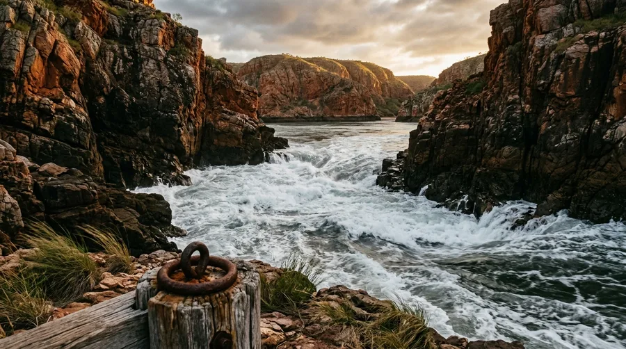 Witness Horizontal Waterfalls Driven by Massive Tides