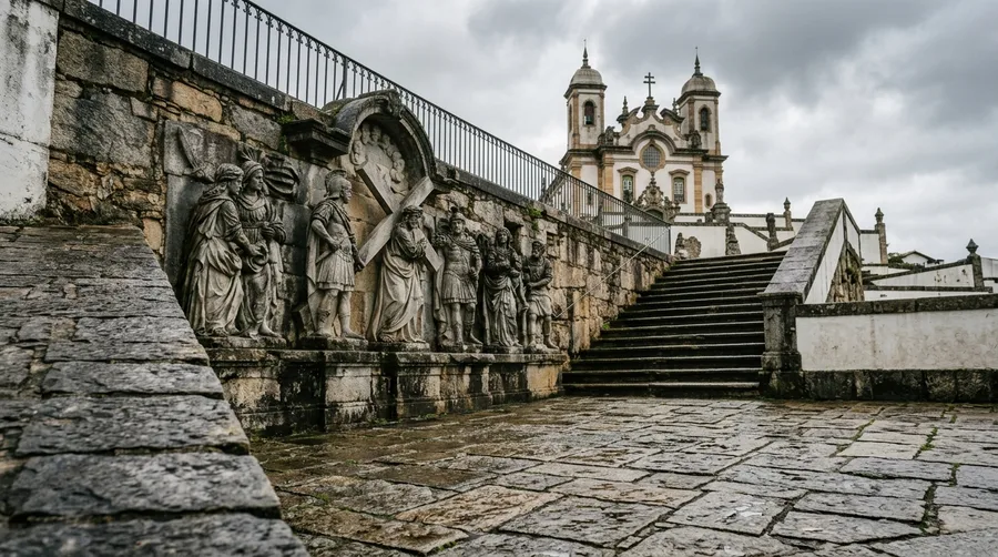 Admire Soapstone Carvings in Ouro Preto