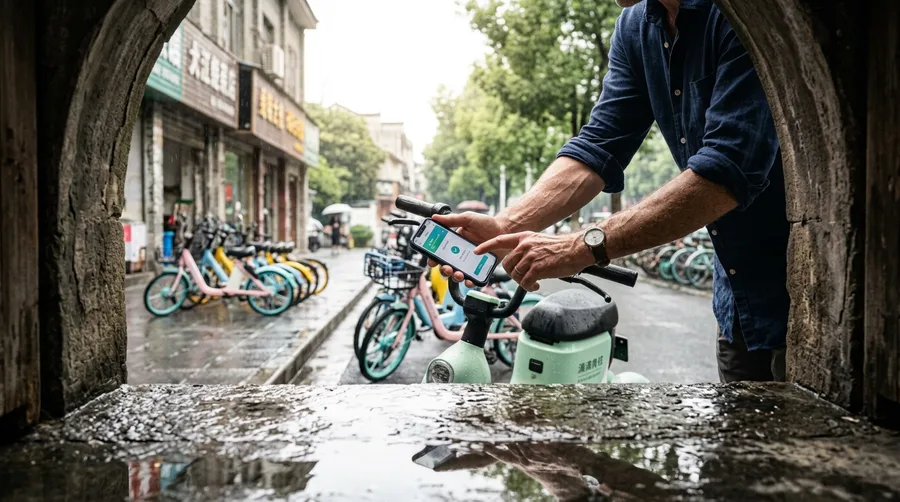 Shared Electric Bicycles Replace Small-Town Taxis