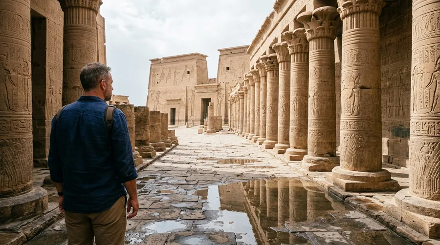 Wander the Philae Temple Complex at Sunset