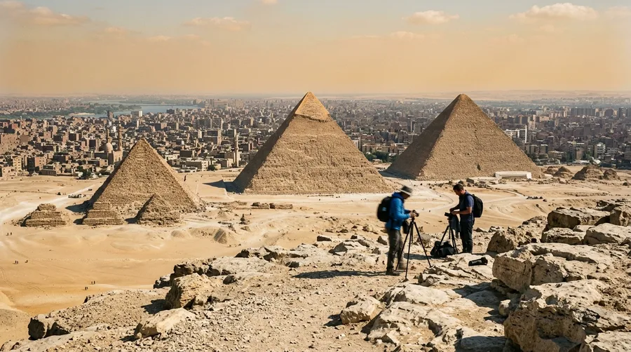 Photograph Giza from the Panorama Point