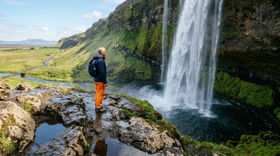 Hike Behind the Water at Seljalandsfoss