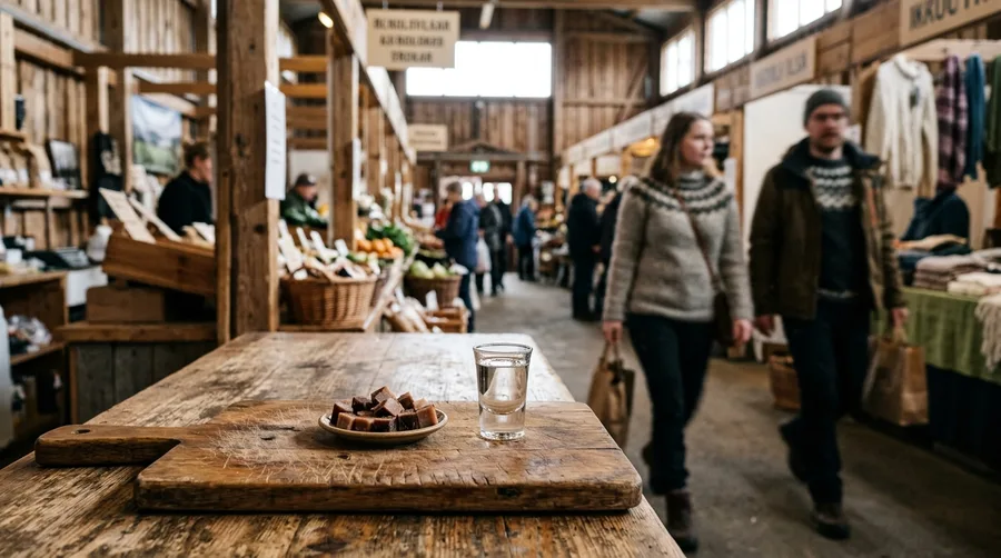 Taste Fermented Shark at local Markets