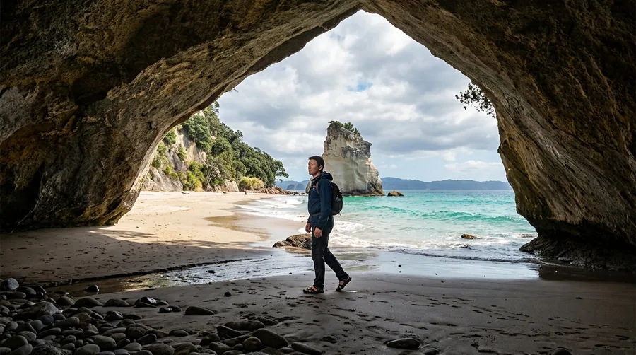 Walk Down to Cathedral Cove