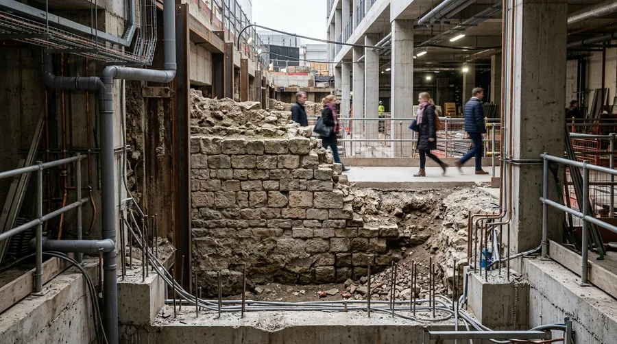 Uncovering Roman Layers Beneath Pavements