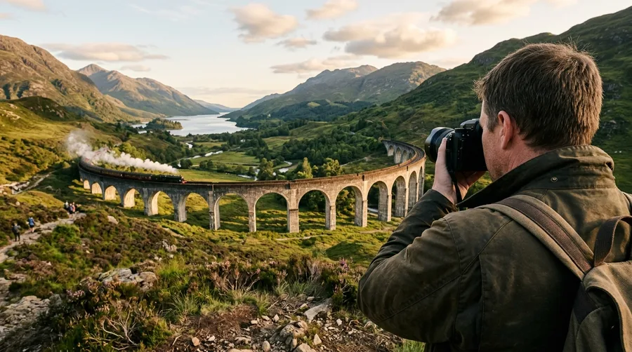 Photographing the Glenfinnan Viaduct