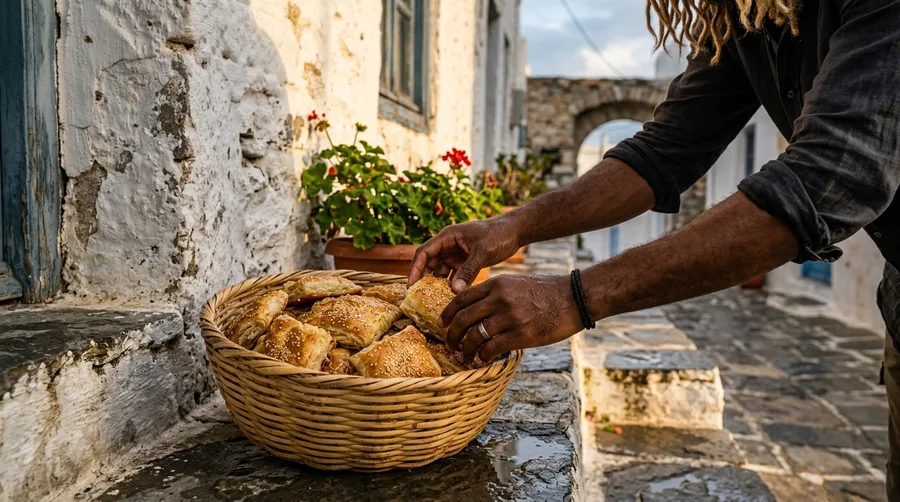 Taste Lambropita on Astypalea