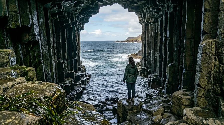 Visiting Fingal's Cave