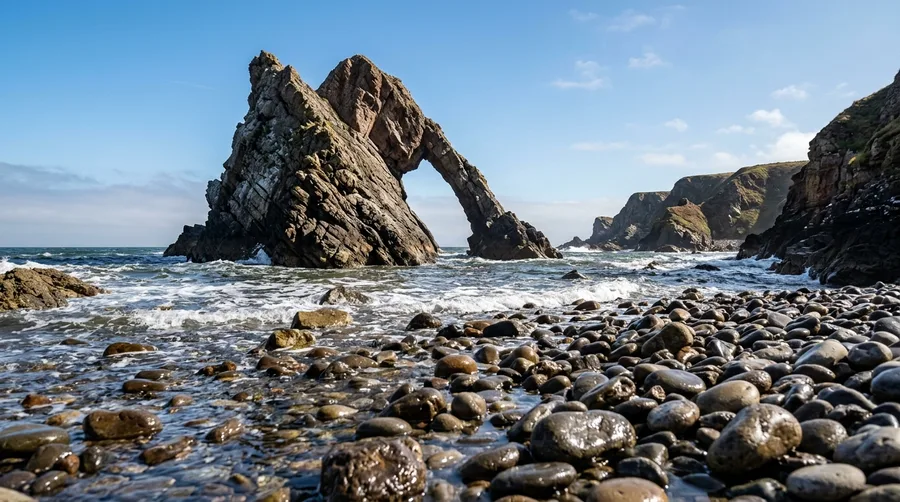 Photographing Bow Fiddle Rock