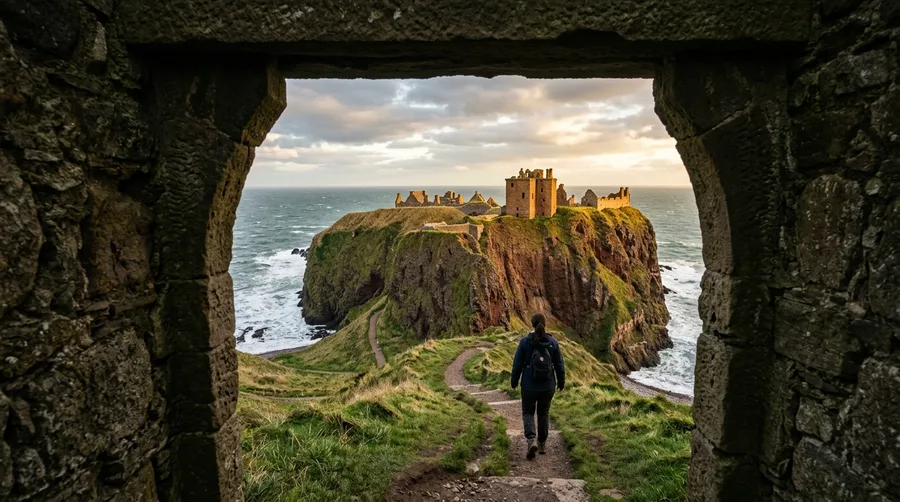 Touring Dunnottar Castle