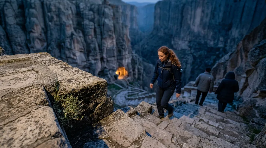 The 382 Steps Down Into Ihlara Valley