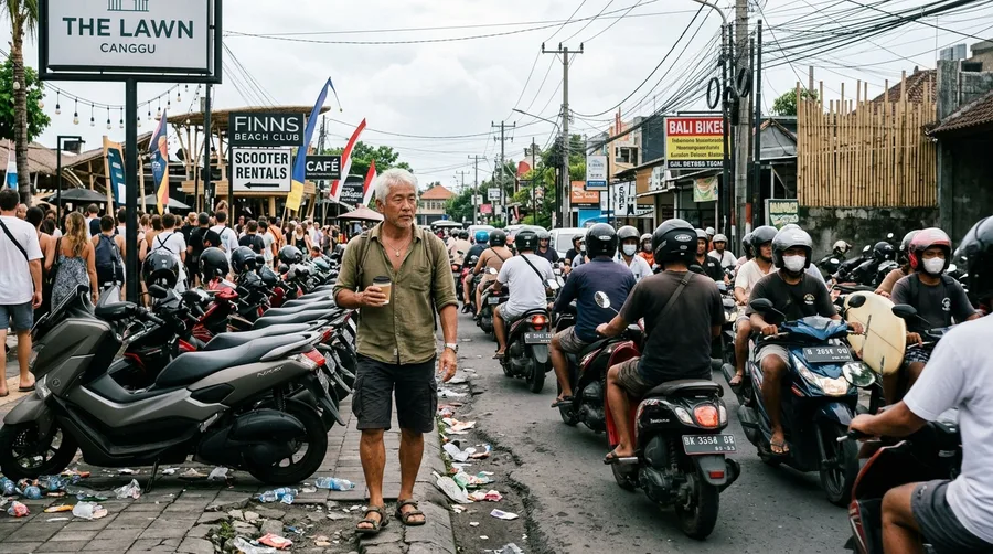 Canggu and Kuta in Bali, Indonesia