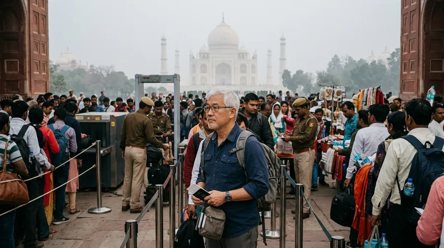The Taj Mahal in Agra, India