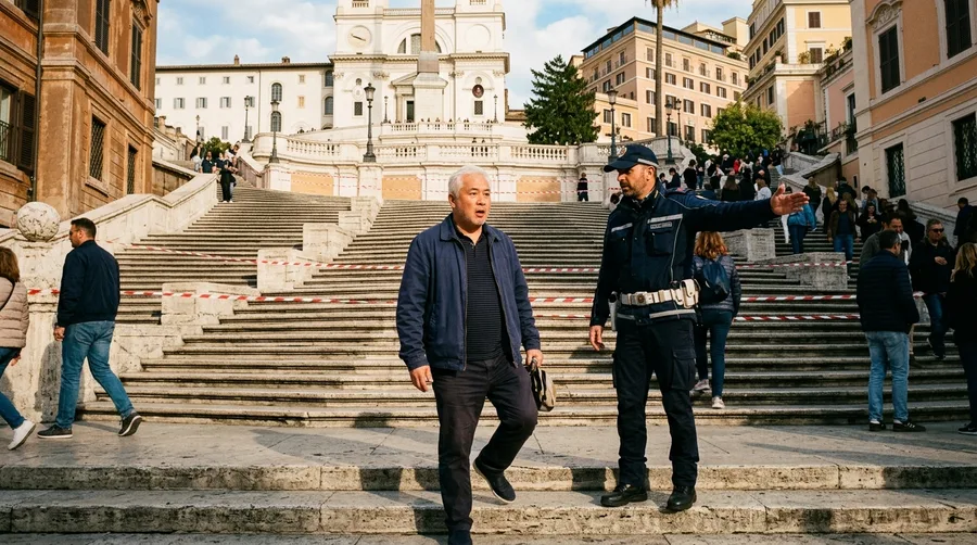 The Spanish Steps in Rome, Italy
