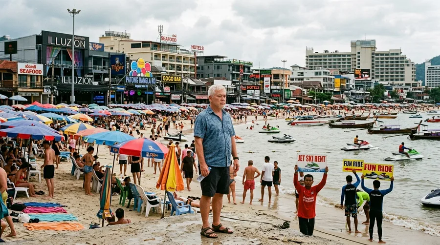 Patong Beach in Phuket, Thailand