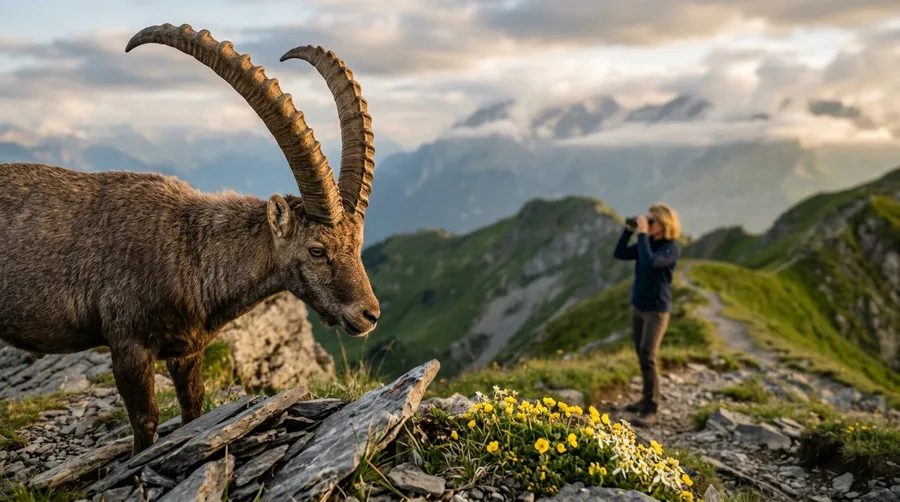 Ibex Spotting in the Niederbauen Chulm
