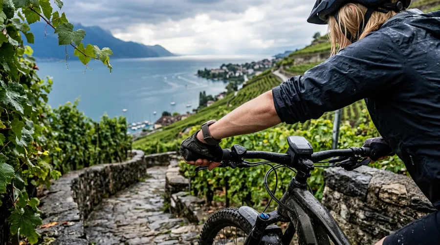 E-Biking the Lavaux Vineyard Terraces