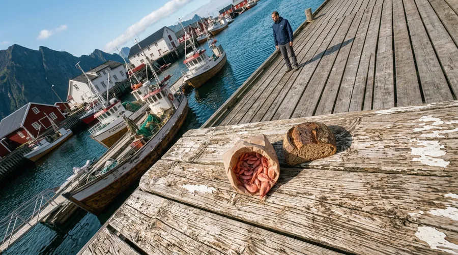 Eat Fresh Prawns on the Dock