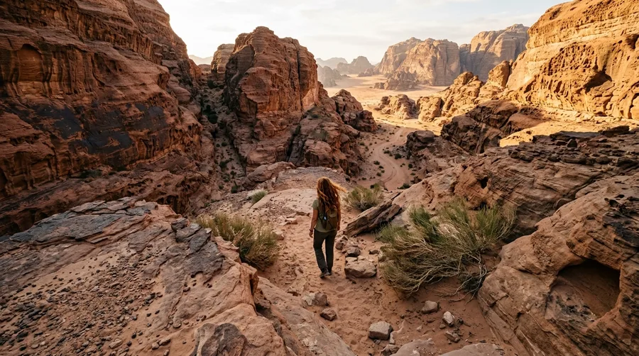 Wadi Rum Sandstone Canyons