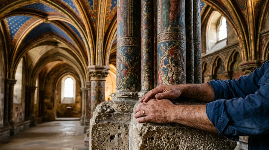 The Sainte-Chapelle Upper Crypt Illusion