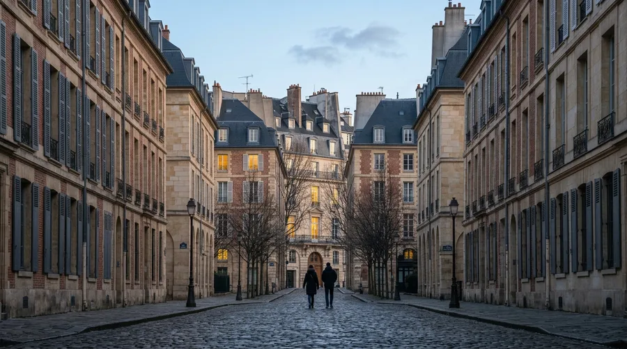 Place Dauphine at 7:00 AM