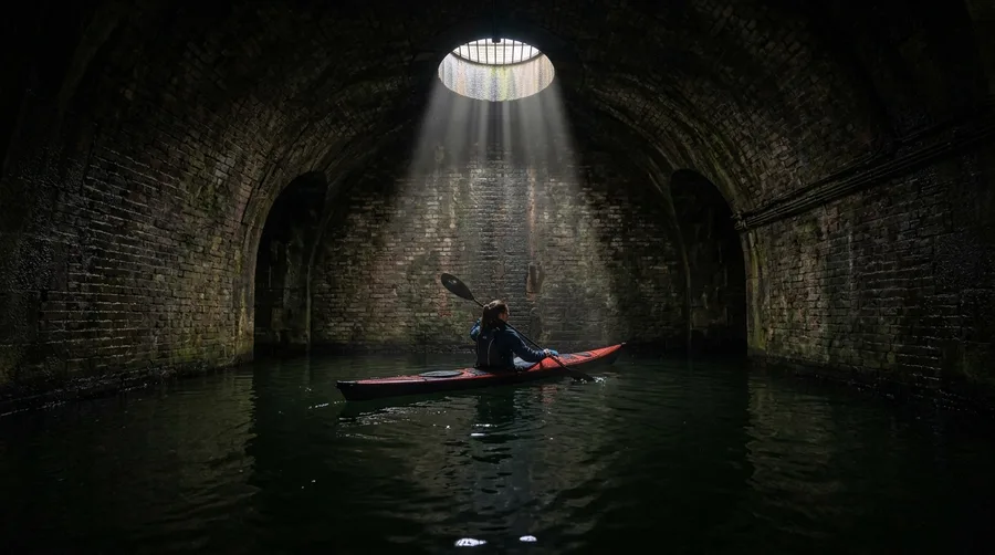 Kayak Historic Canals Through Subterranean Vaults