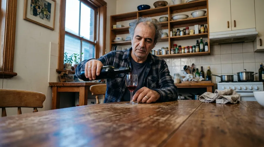 Sipping Quality Red Wine in Moderation