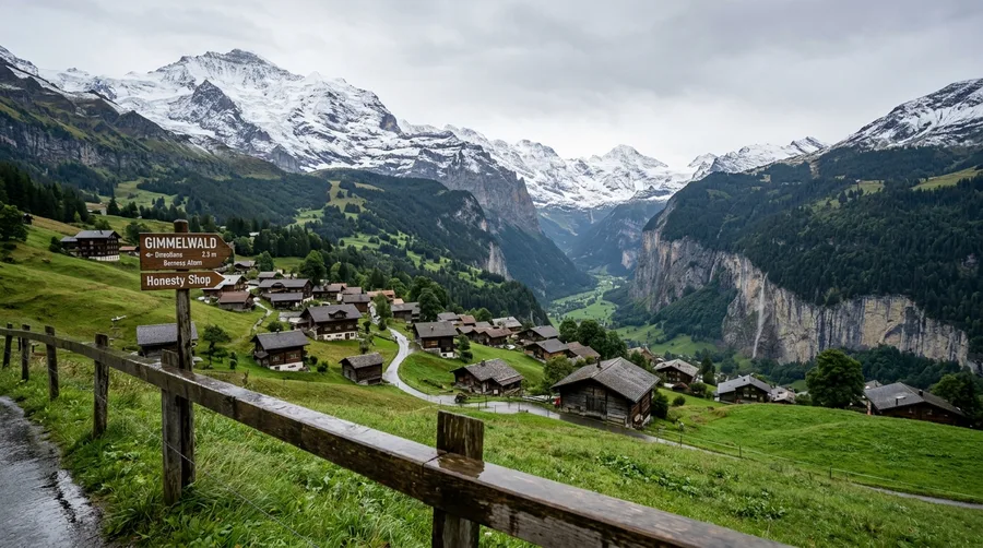 Photograph Sunrise in Gimmelwald
