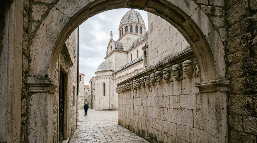 Study the Stone Faces in Šibenik
