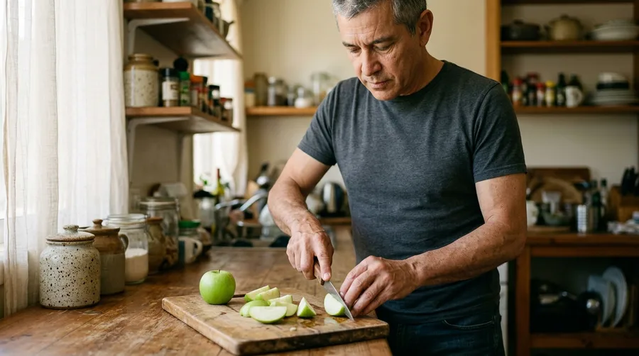 Sliced Green Apple Wedges with Unsweetened Almond Butter