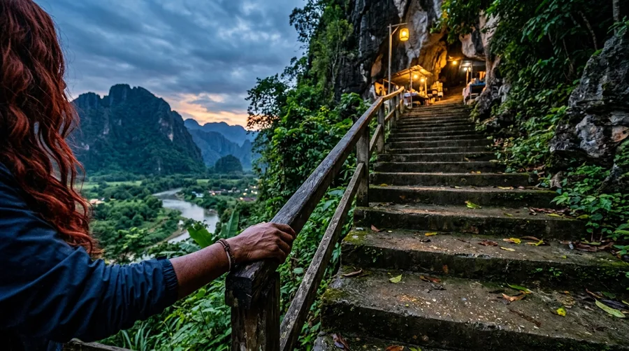 Kayak the Nam Song River in Vang Vieng, Laos