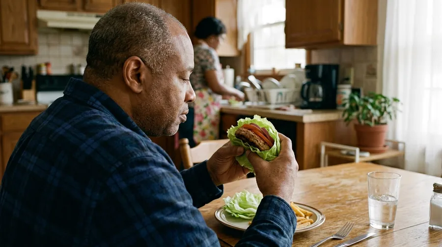 Turkey Burger in a Lettuce Wrap